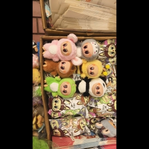 Лабубу в костюмах животных. Пчелка, Зайчик, Мишка, Лягушка, Капибара